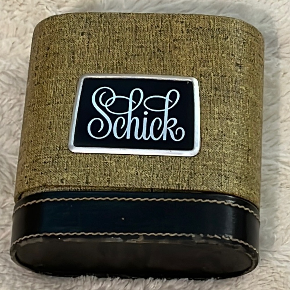 Schick Gold and Black Electric Shaver Case